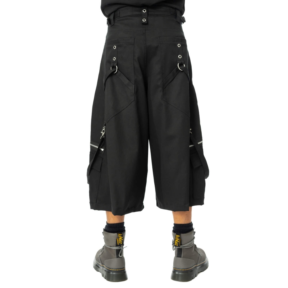 Heartless - Obsidian Drop Jorts 3/4 length trousers - Black